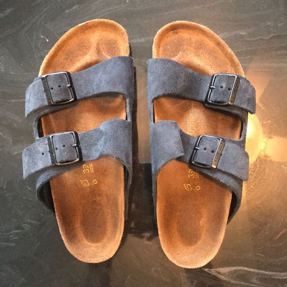 GENTLY USED NAVY BIRKENSTOCKS